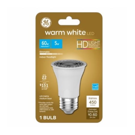 Current GE LED 5W WW Par16 Bulb 93129798